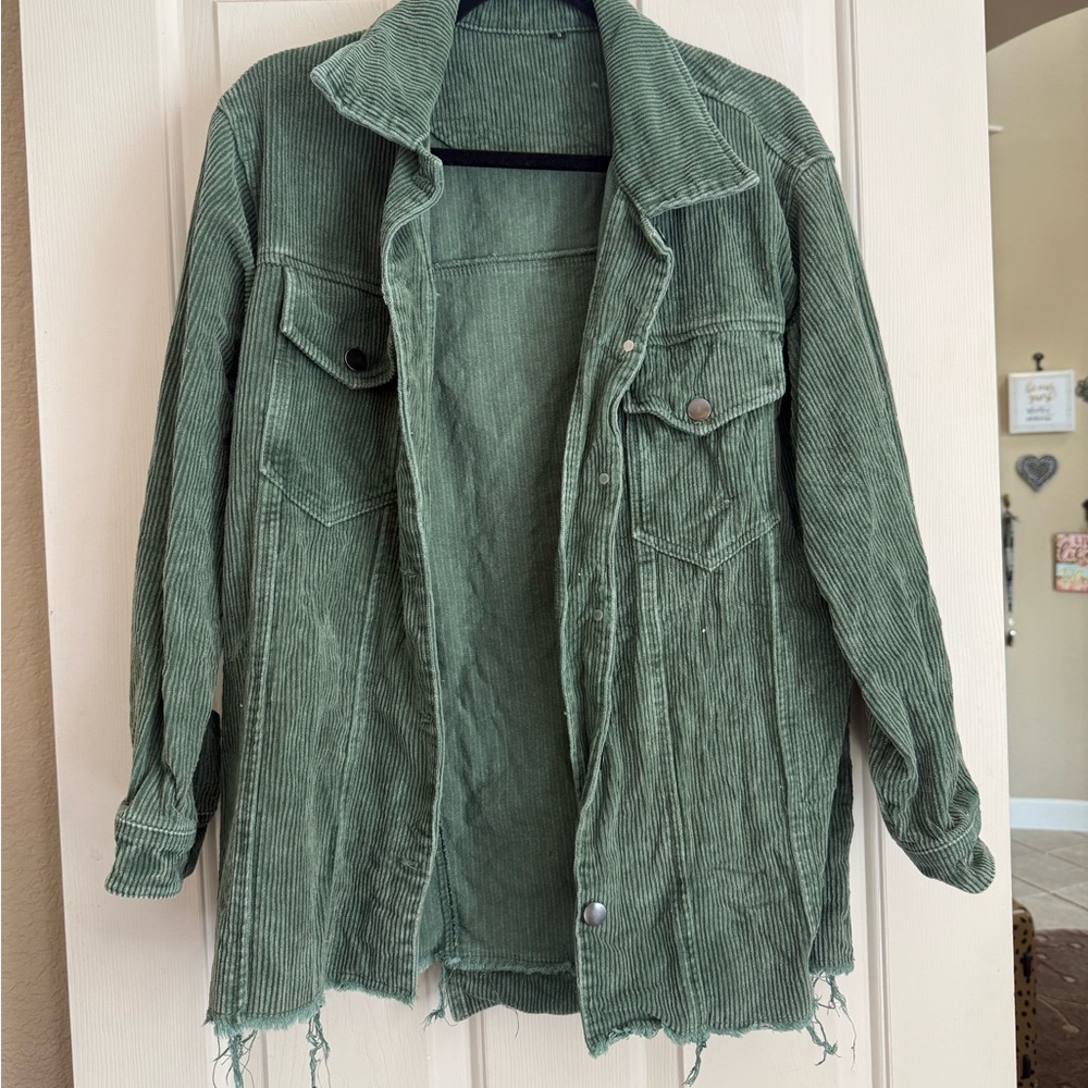 GREEN CORDUROY JACKET